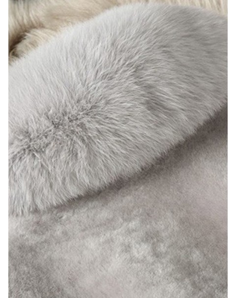 Warm Casual Mid-Length Long Sleeve Straight Fur Overcoat