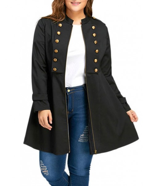 Mid-Length Long Sleeve Thin Trench Coats