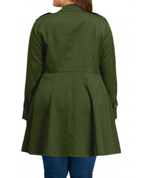 Mid-Length Long Sleeve Thin Trench Coats