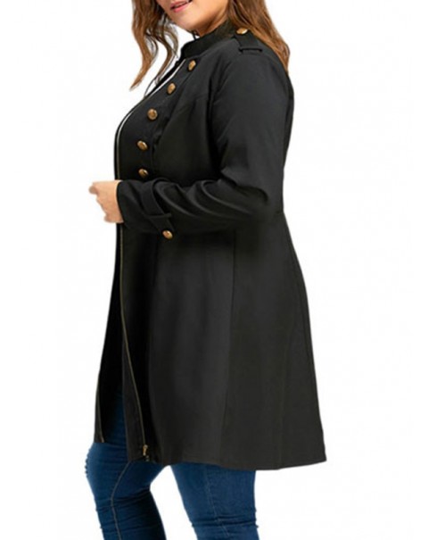 Mid-Length Long Sleeve Thin Trench Coats