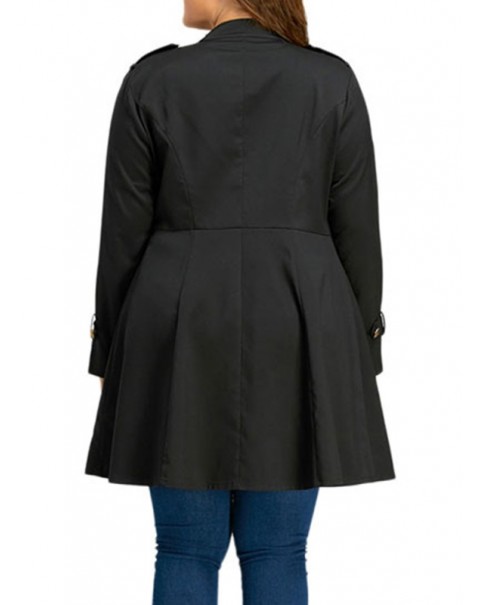 Mid-Length Long Sleeve Thin Trench Coats