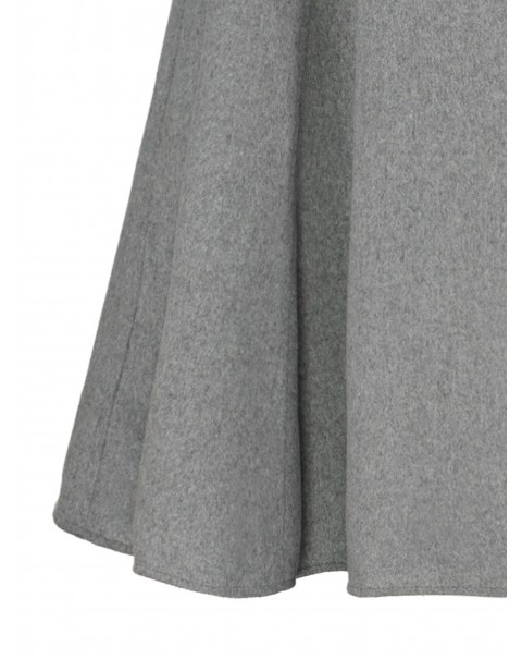 Fashion Plain Gray Cape