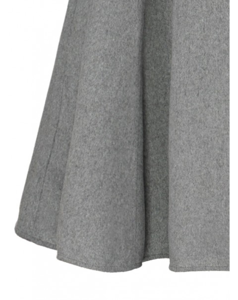 Fashion Plain Gray Cape