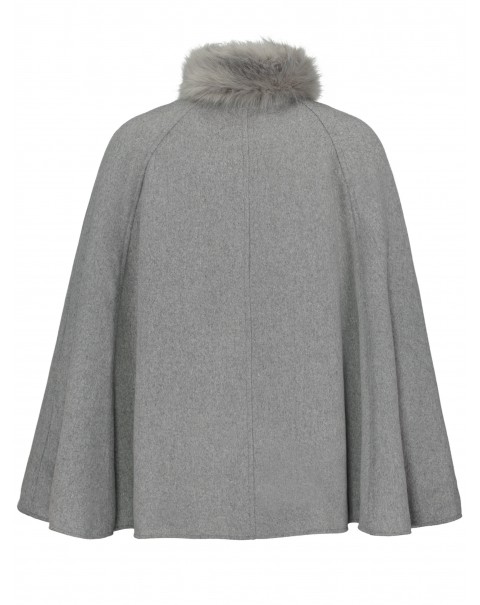 Fashion Plain Gray Cape