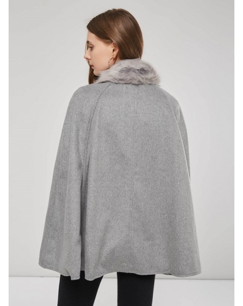 Fashion Plain Gray Cape