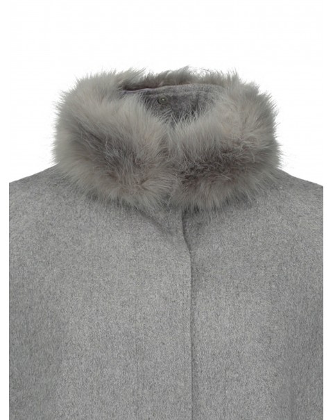 Fashion Plain Gray Cape