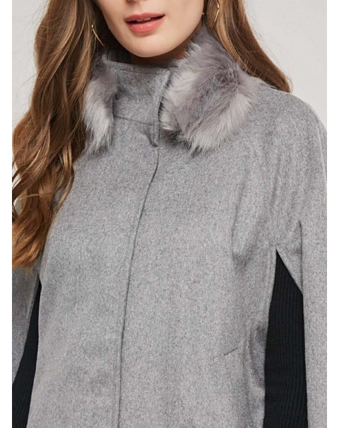 Fashion Plain Gray Cape