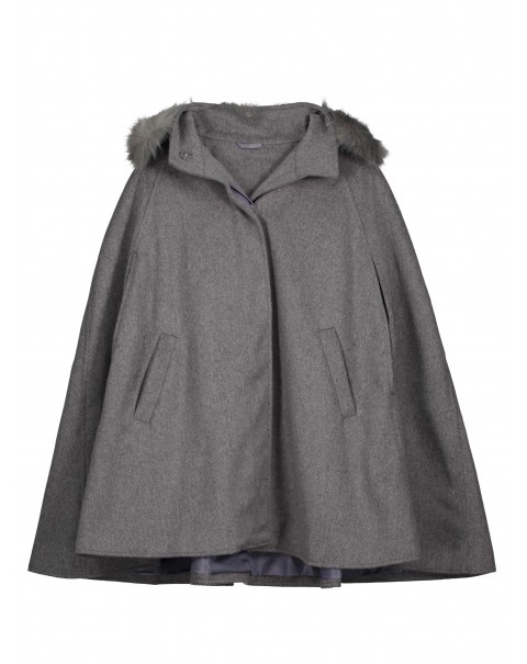 Fashion Plain Gray Cape