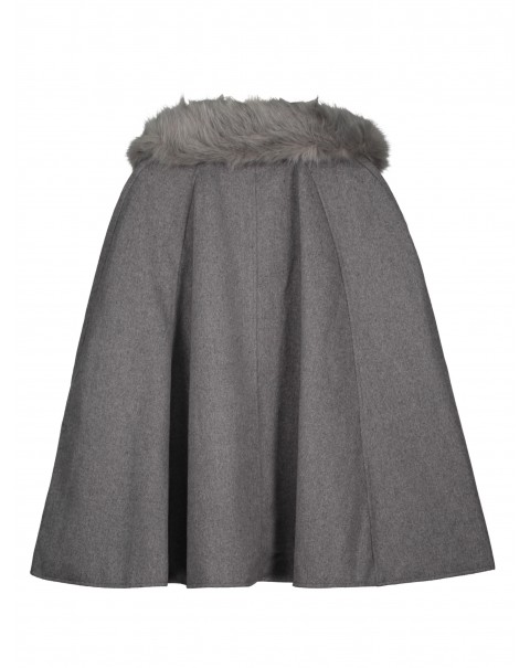 Fashion Plain Gray Cape