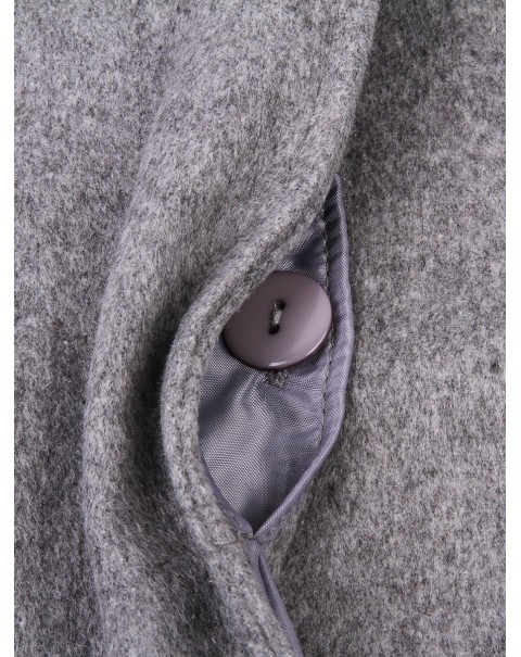 Fashion Plain Gray Cape