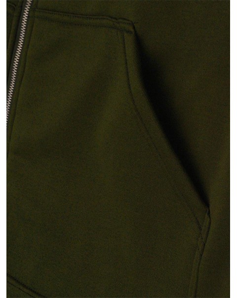 Colorful Long Sleeve Casual Plain Mid-Length Hoodies