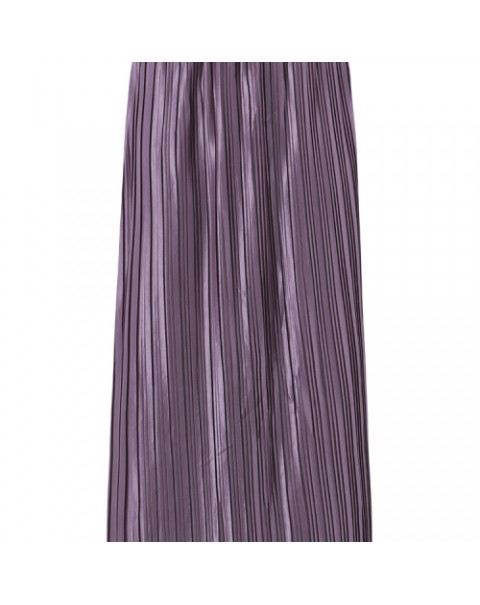 Vintage High Waist Solid Color Pleated Skirt