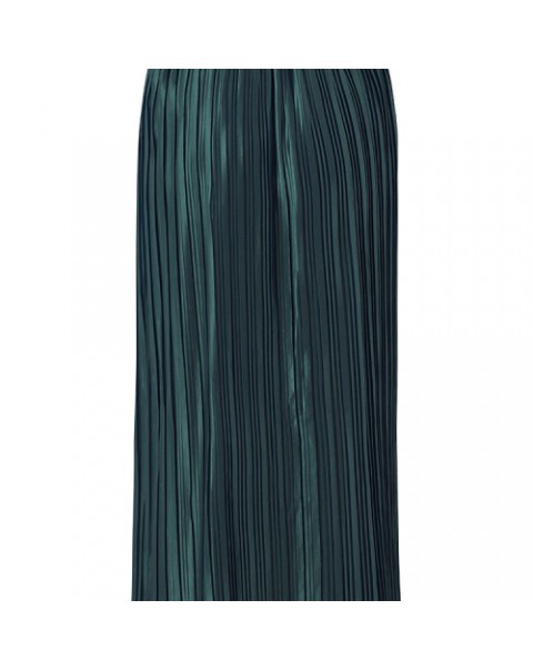 Vintage High Waist Solid Color Pleated Skirt