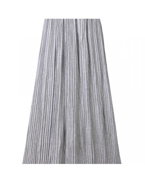 Casual Solid Color High Waist Pleated Skirt