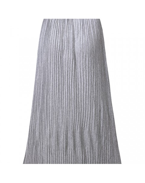 Casual Solid Color High Waist Pleated Skirt