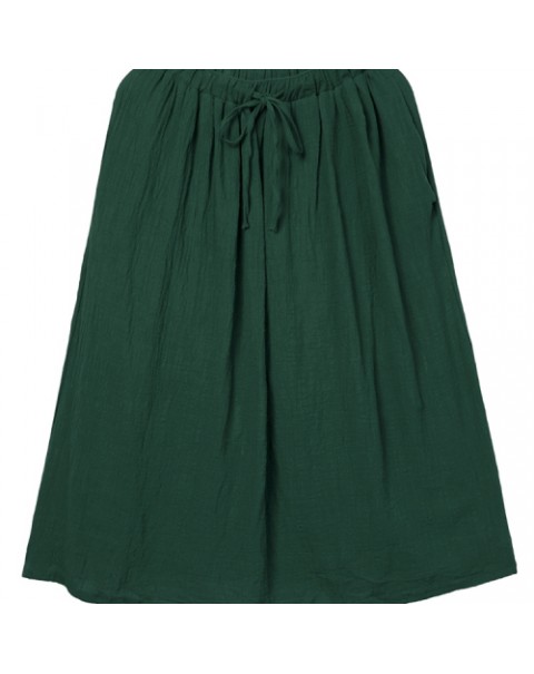 Solid Color Casual Loose Skirt