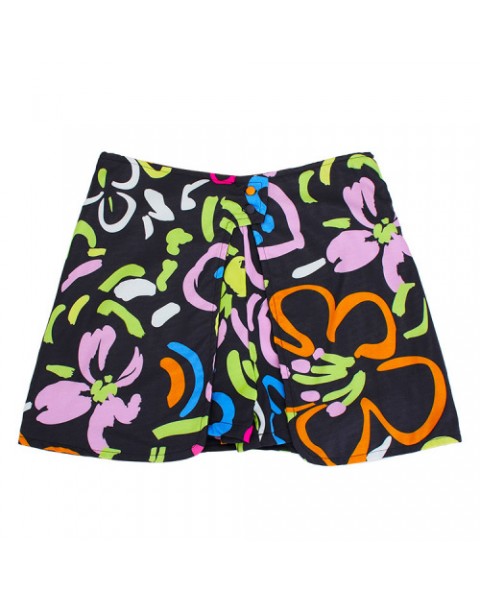 Colorful Floral Printed High Waist Shorts 