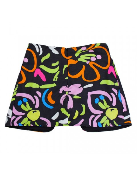 Colorful Floral Printed High Waist Shorts 