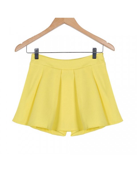 Cute Colorful Chiffon Solid Color Shorts