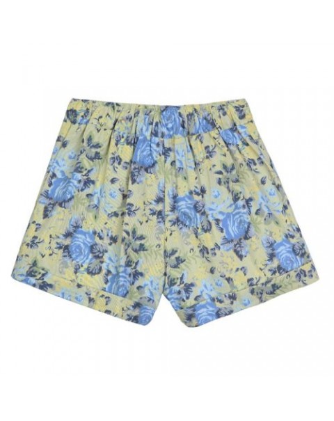 Cute Colorful Floral Printed High Waist Cotton Shorts