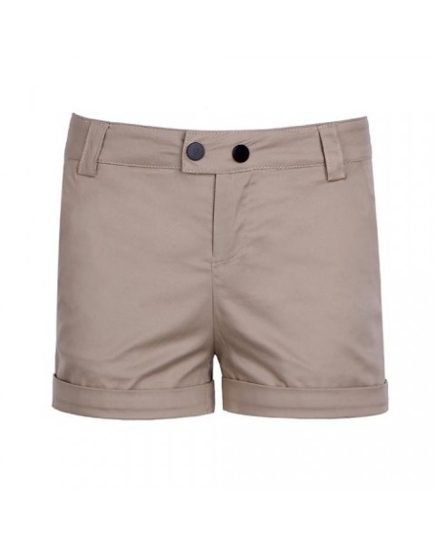 Simple Casualin Roll-up Hem Shorts 