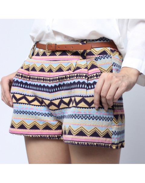 Fashion Bohemian Geometric Shorts