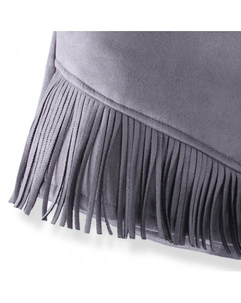 Fashion Solid Color Tassels Woolen Shorts