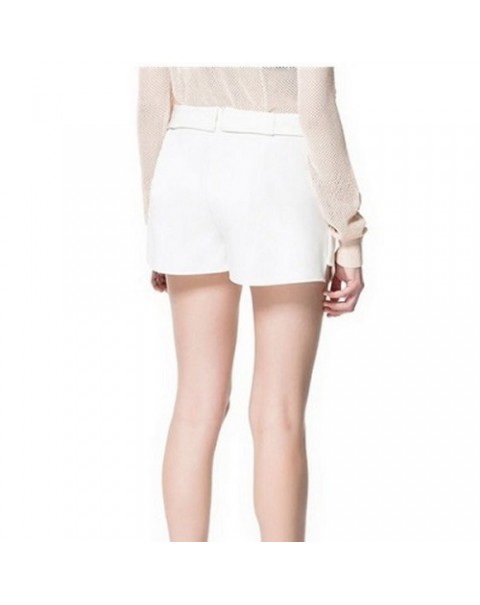 Casual Solid Color Asymmetric Culottes Shorts 