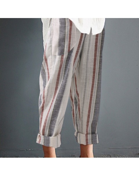 Simple Fashion Elastic High Waist Harem Pants