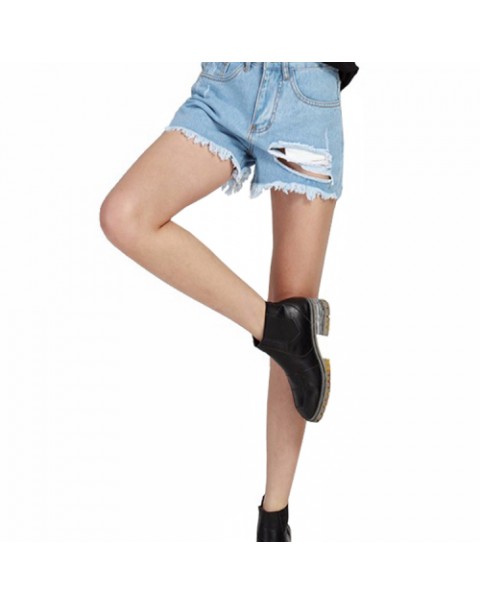 Fashion Casual Ripped Denim Shorts