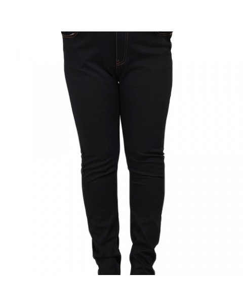 Black/Blue Casual High Waist Elastic Skinny Denim Jeans