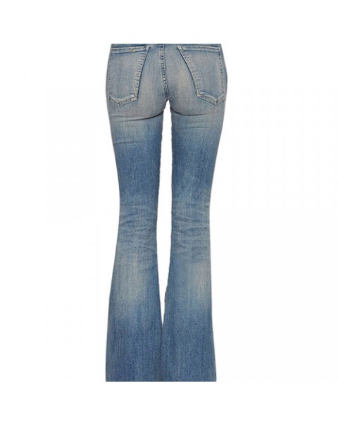 Blue Fashion Mid Waist Denim Jeans