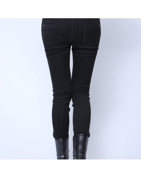 Fashion High Waist Elastic Slim Denim Jeans